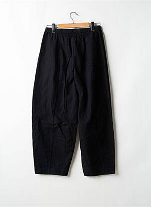 Pantalon droit tissage popeline taille normale noir COS femme