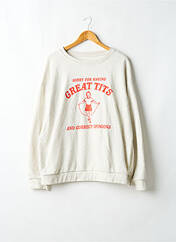 Sweat-shirt gris SANS MARQUE pour femme seconde vue