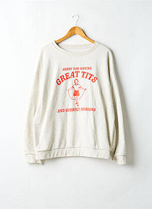 Sweat-shirt gris SANS MARQUE pour femme