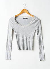 T-shirt gris ASOS femme seconde vue