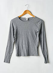 T-shirt gris H&M femme seconde vue