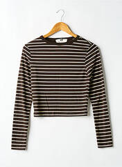 T-shirt marron STR femme seconde vue