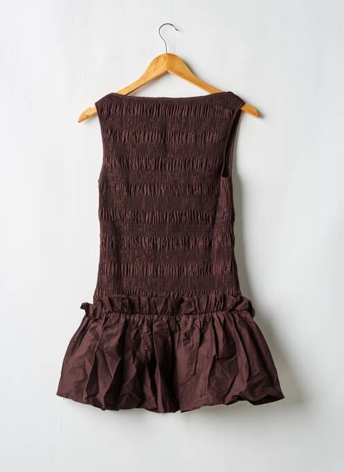 Robe courte sans manche sans manche marron PEPPERMAYO femme