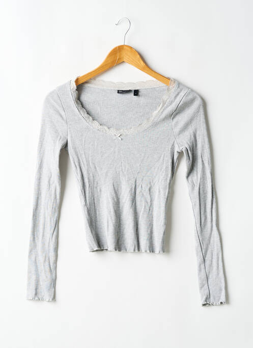 T-shirt manches longues manches longues gris ASOS femme