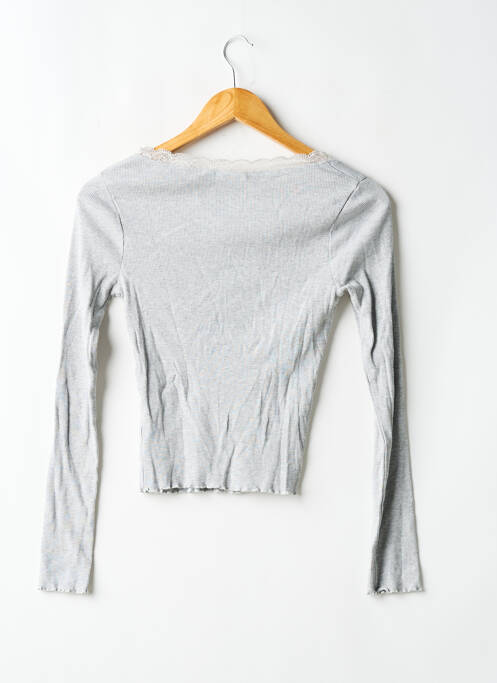 T-shirt manches longues manches longues gris ASOS femme