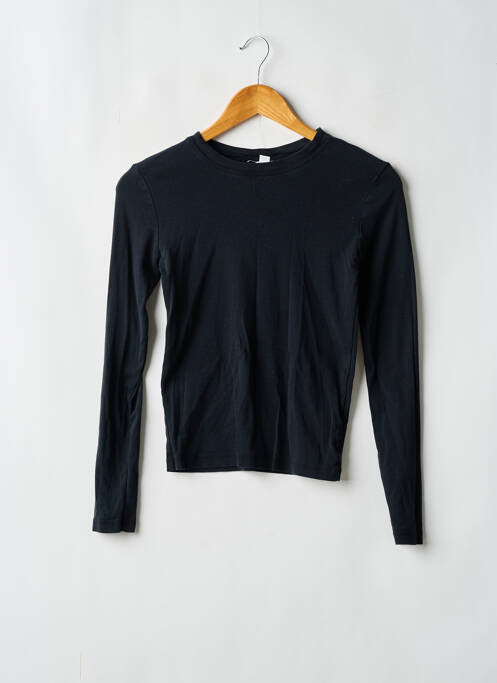 T-shirt manches longues manches longues noir TOPSHOP femme