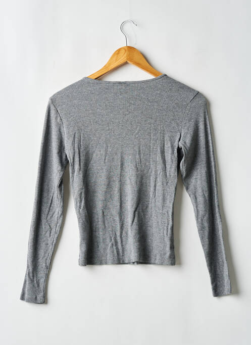 T-shirt manches longues manches longues gris H&M femme