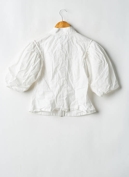 Veste casual fermeture zippée sur le devant blanc COLLUSION femme