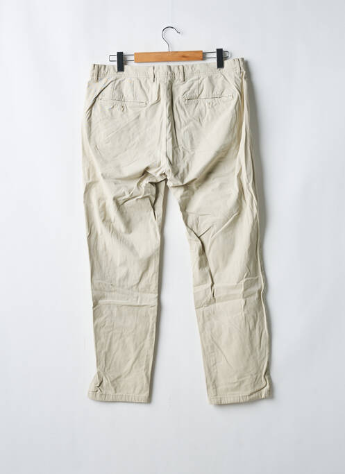 Pantalon chino tissage popeline taille basse beige CELIO homme