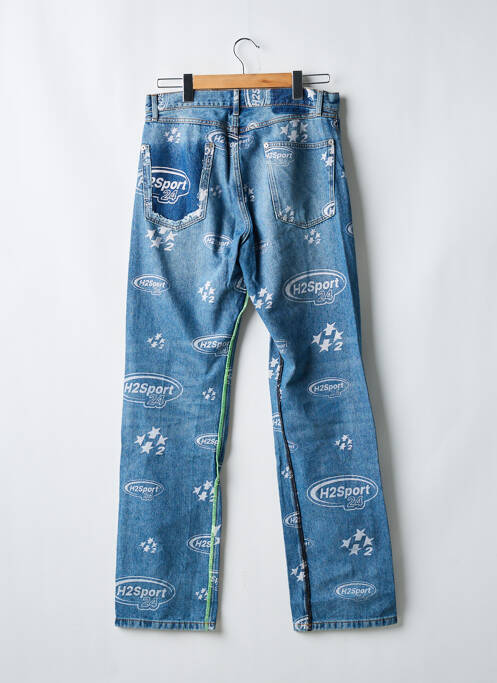 Jeans coupe droite bleu H&M femme