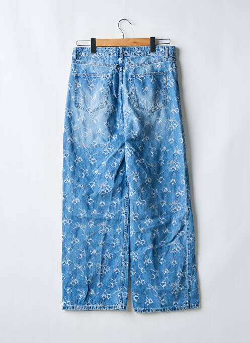Jeans coupe large bleu BERSHKA femme