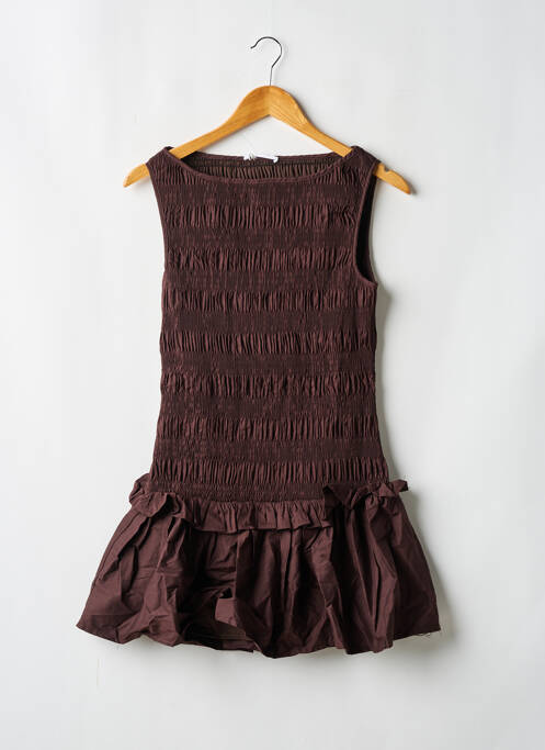 Robe courte marron PEPPERMAYO femme