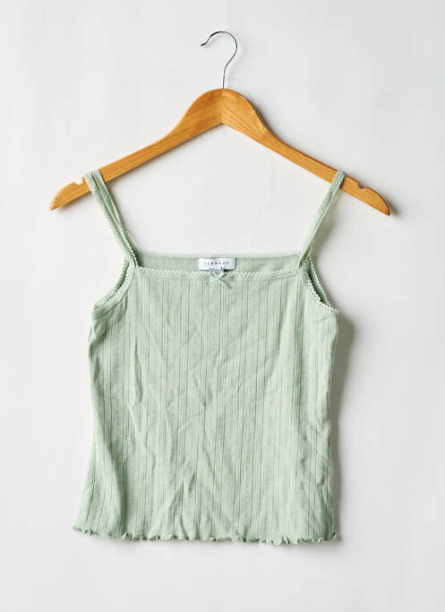 Top vert TOPSHOP femme