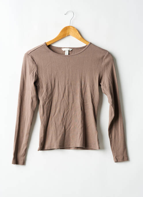 T-shirt marron H&M femme