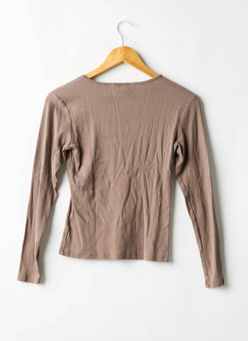 T-shirt marron H&M femme