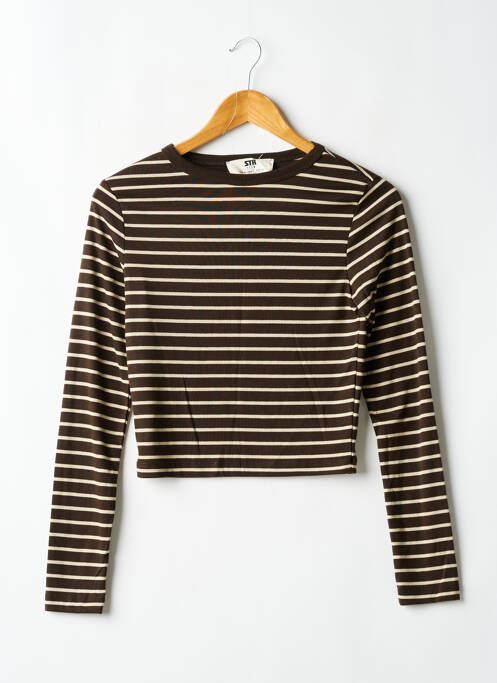 T-shirt marron STR femme