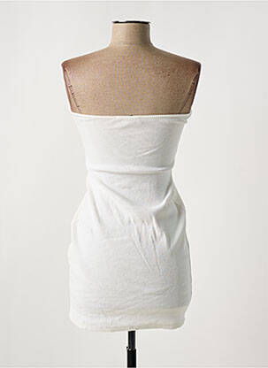 Robe courte sans manche sans manche blanc REBELLIOUS femme