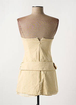 Robe courte sans manche sans manche beige PEPPERMAYO femme
