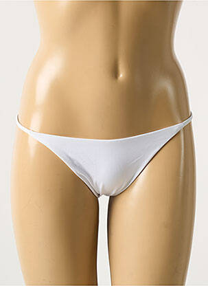 Bas de maillot de bain stretch culotte blanc NHLT femme
