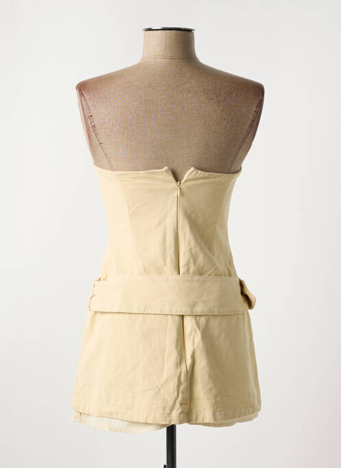 Robe courte sans manche sans manche beige PEPPERMAYO femme