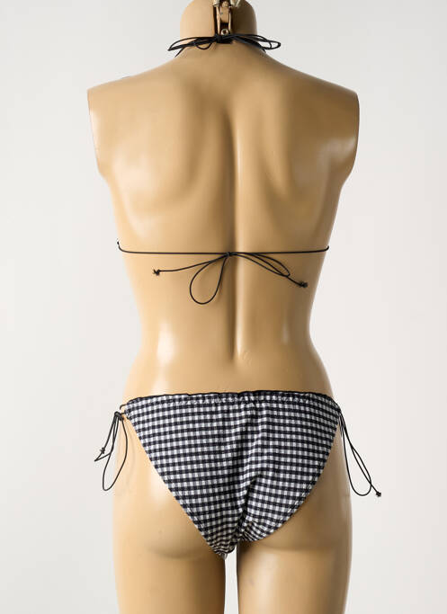 Maillot de bain 2 pièces stretch haut triangles noir ASOS femme