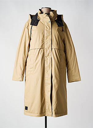 Imperméable manches longues a capuche beige RINO & PELLE femme
