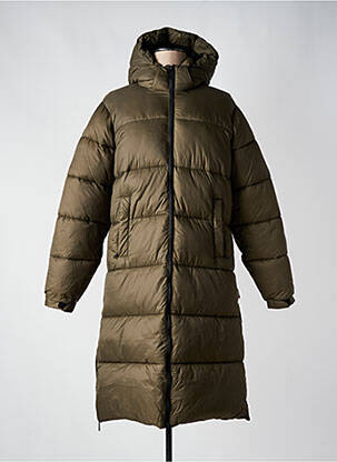 Doudoune poches a capuche vert SCHOTT femme