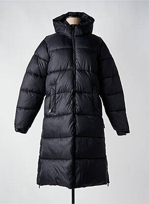 Doudoune manches longues a capuche noir SCHOTT femme