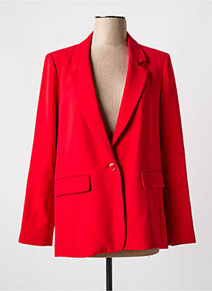 Blazer poignets boutonnés rouge ESQUALO femme
