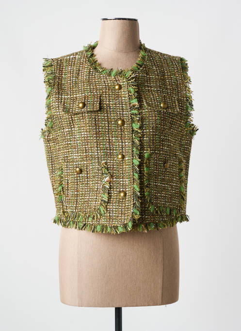 Gilet sans manche vert ESQUALO pour femme