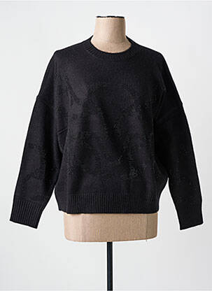Pull stretch manches longues noir ESQUALO femme