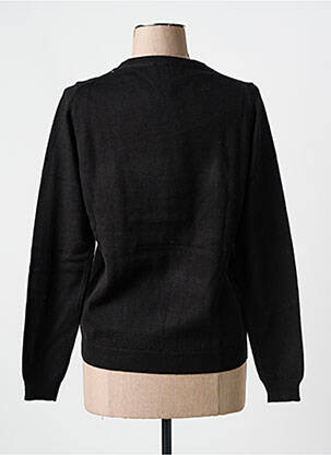 Pull resserrée sur le bas manches longues noir NATHAEL femme
