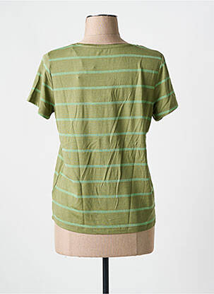 T-shirt stretch manches courtes vert LES P'TITES BOMBES femme