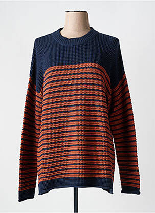 Pull coupe cintrée manches longues bleu ESPRIT femme