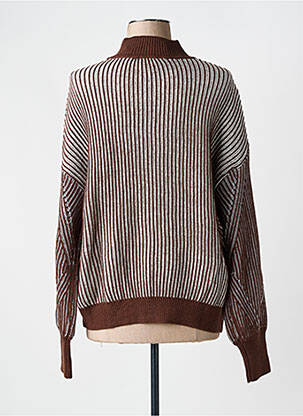 Pull stretch manches longues marron ESPRIT femme