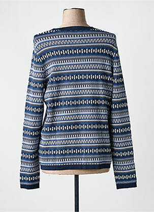 Pull maille souple et aérée manches longues bleu ESPRIT femme