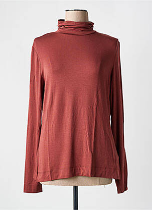 Sous-pull stretch manches longues marron ESPRIT femme
