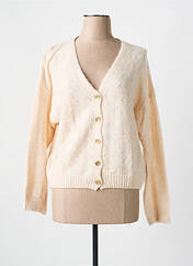 Gilet manches longues beige KANOPE pour femme seconde vue