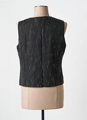 Gilet sans manche noir SIGNE NATURE pour femme seconde vue