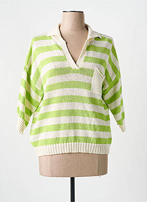 Pull vert SIGNE NATURE pour femme