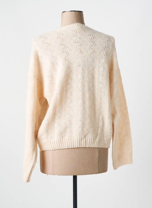 Gilet manches longues beige KANOPE pour femme