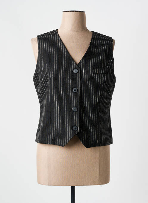 Gilet sans manche noir SIGNE NATURE pour femme