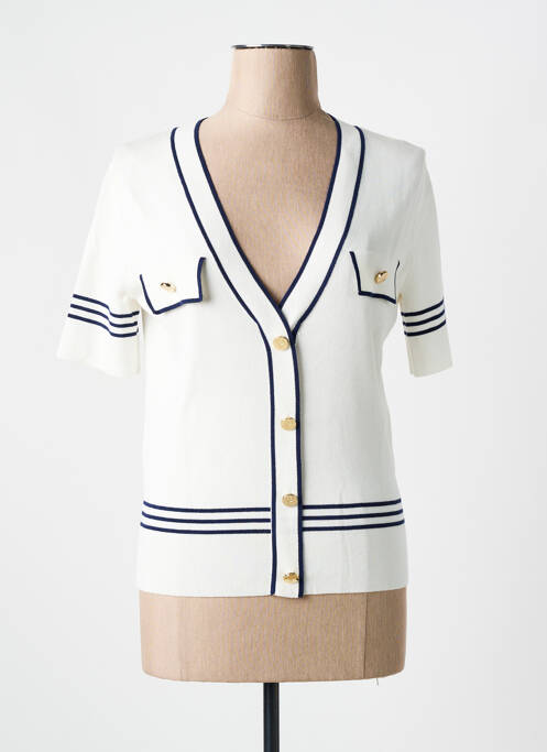 Gilet manches courtes beige LOLA CASADEMUNT pour femme