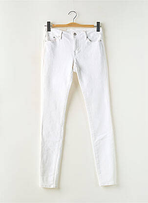 Jeans coupe slim stretch taille normale blanc ESPRIT femme