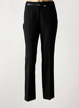 Pantalon slim tissage popeline taille normale noir ESPRIT femme