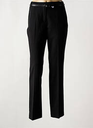 Pantalon slim tissage popeline taille normale noir ESPRIT femme