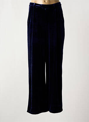 Pantalon droit stretch taille normale bleu MOLLY BRACKEN femme