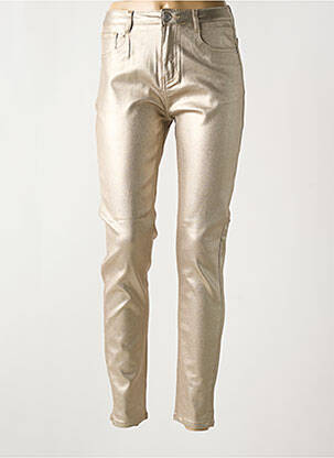 Pantalon slim stretch taille normale or RINO & PELLE femme