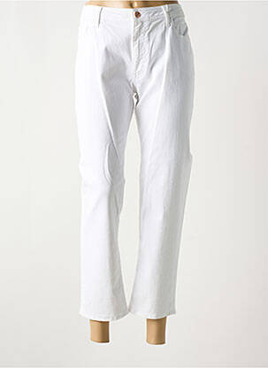 Jeans coupe droite stretch taille normale blanc KANOPE femme