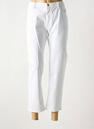 Jeans coupe droite stretch taille normale blanc KANOPE femme